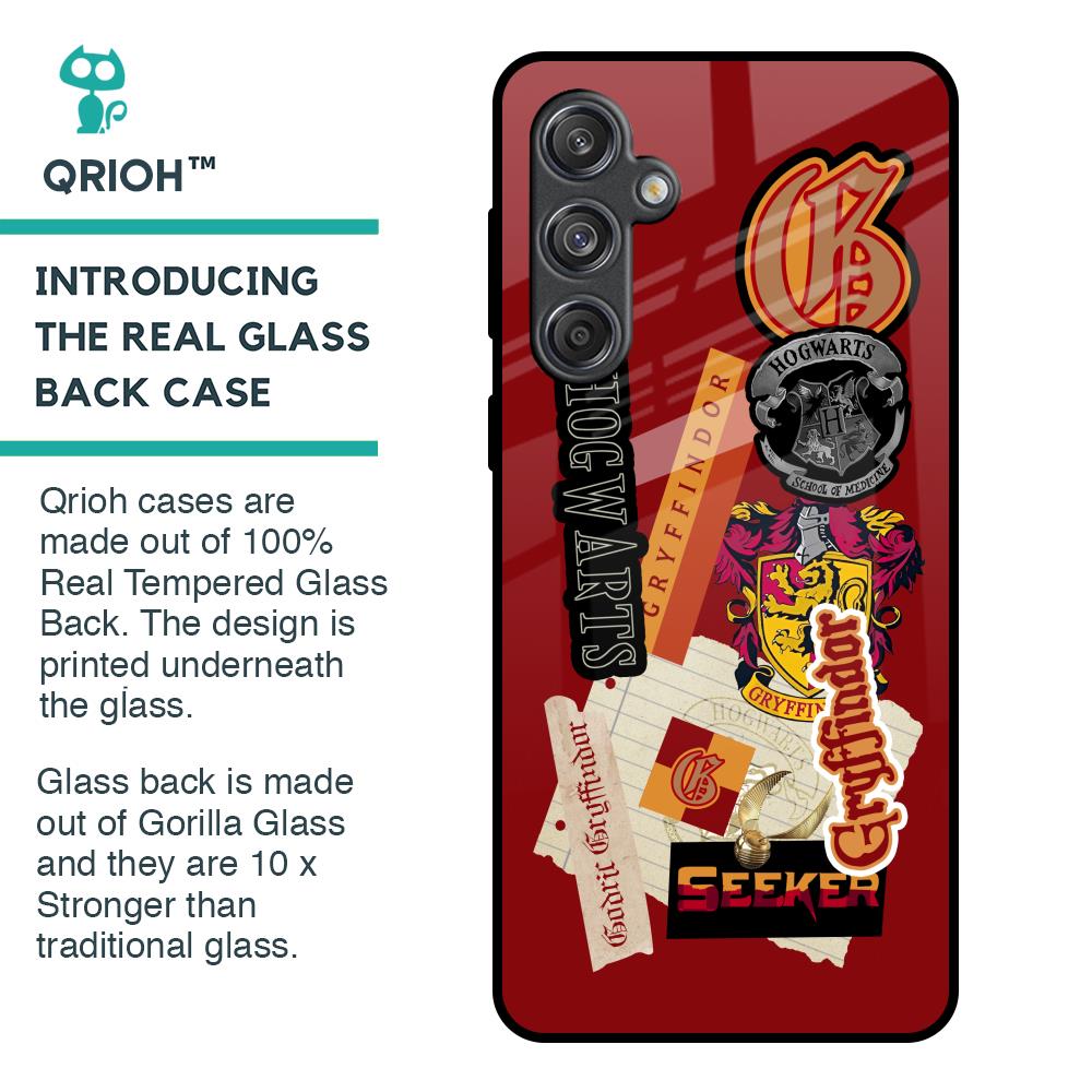 Gryffindor Glass Case for Samsung Galaxy M55 5G