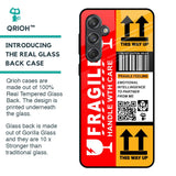 Handle With Care Glass Case for Samsung Galaxy M55 5G