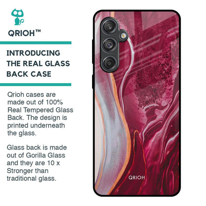 Crimson Ruby Glass Case for Samsung Galaxy M55 5G