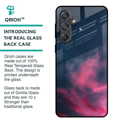 Moon Night Glass Case For Samsung Galaxy M55 5G