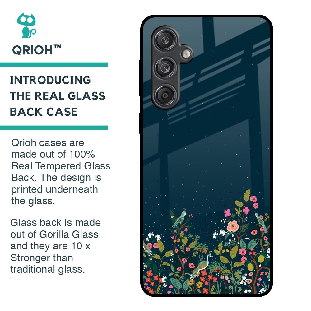Small Garden Glass Case For Samsung Galaxy M55 5G