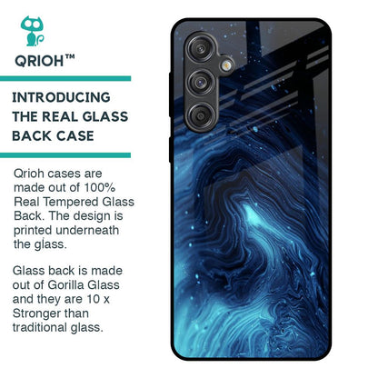 Dazzling Ocean Gradient Glass Case For Samsung Galaxy M55 5G