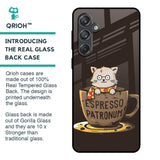 Tea With Kitty Glass Case For Samsung Galaxy M55 5G