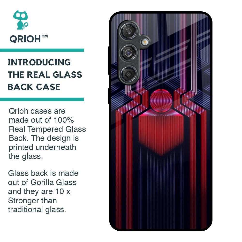Super Art Logo Glass Case For Samsung Galaxy M55 5G