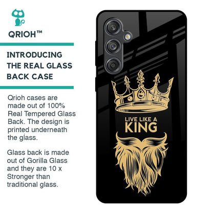 King Life Glass Case For Samsung Galaxy M55 5G