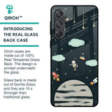 Astronaut Dream Glass Case For Samsung Galaxy M55 5G