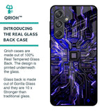 Techno Color Pattern Glass Case For Samsung Galaxy M55 5G