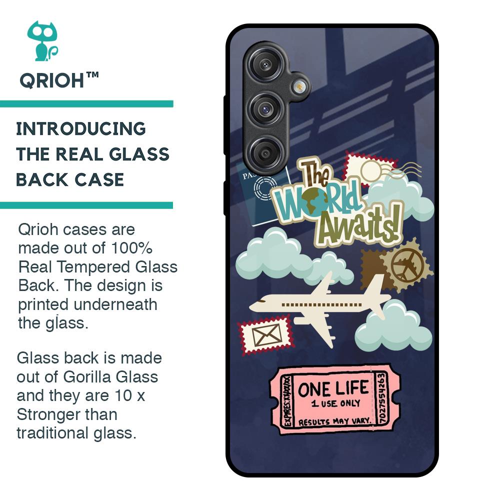 Tour The World Glass Case For Samsung Galaxy M55 5G