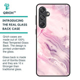 Diamond Pink Gradient Glass Case For Samsung Galaxy M55 5G