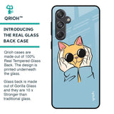 Adorable Cute Kitty Glass Case For Samsung Galaxy M55 5G