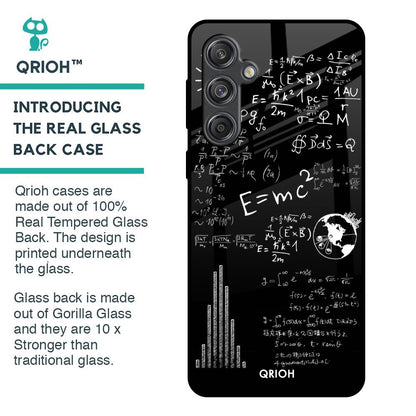 Funny Math Glass Case for Samsung Galaxy M55 5G