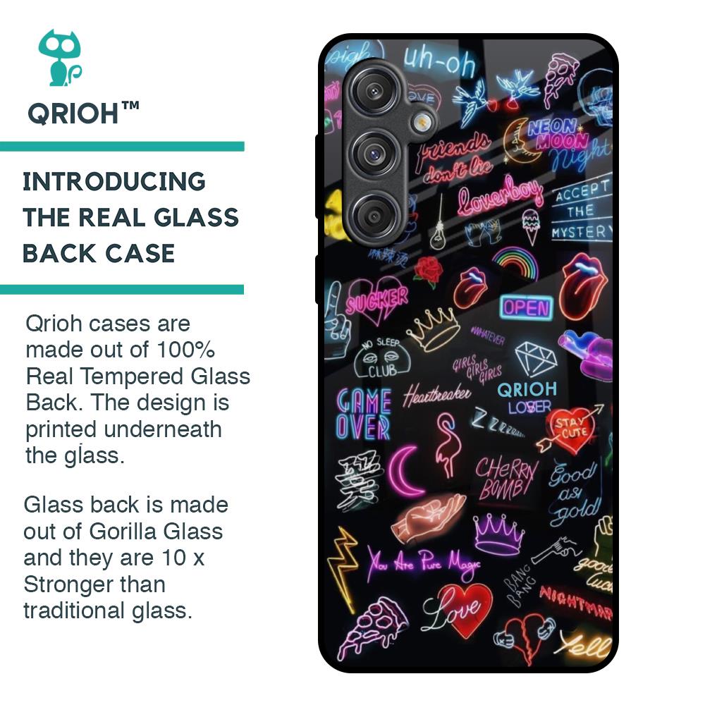 Accept The Mystery Glass Case for Samsung Galaxy M55 5G