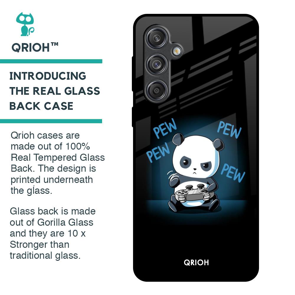 Pew Pew Glass Case for Samsung Galaxy M55 5G