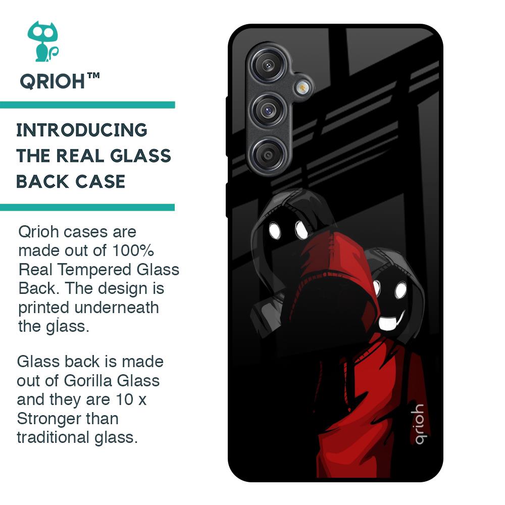 Shadow Character Glass Case for Samsung Galaxy M55 5G