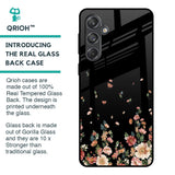 Floating Floral Print Glass Case for Samsung Galaxy M55 5G