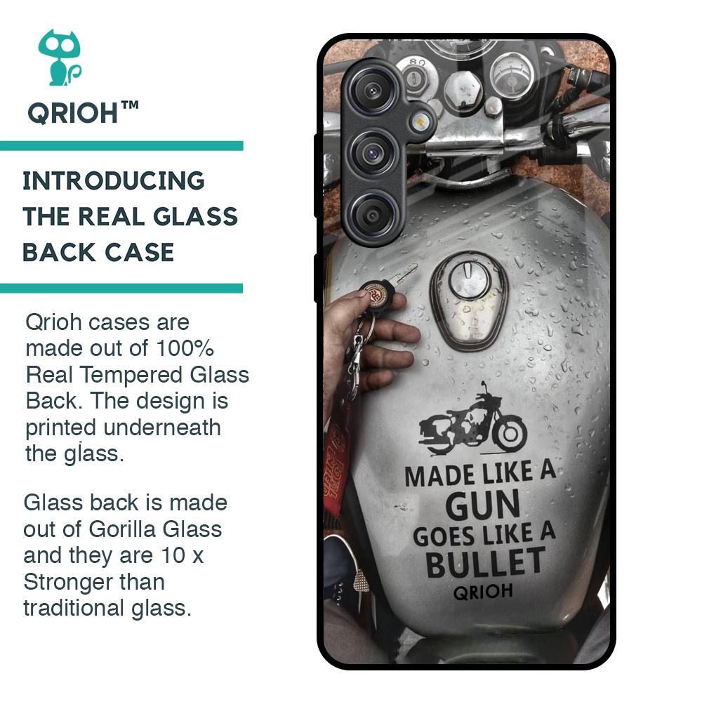 Royal Bike Glass Case for Samsung Galaxy M55 5G