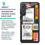 Cool Barcode Label Glass Case For Samsung Galaxy M55 5G
