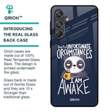 Struggling Panda Glass Case for Samsung Galaxy M55 5G