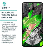 Anime Green Splash Glass Case for Samsung Galaxy M55 5G