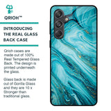 Ocean Marble Glass Case for Samsung Galaxy M55 5G