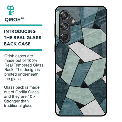 Abstact Tiles Glass Case for Samsung Galaxy M55 5G