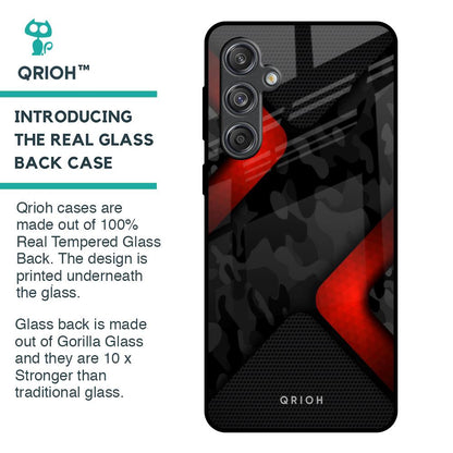 Modern Camo Abstract Glass Case for Samsung Galaxy M55 5G