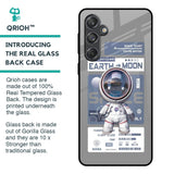 Space Flight Pass Glass Case for Samsung Galaxy M55 5G