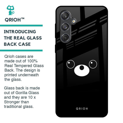 Cute Bear Glass Case for Samsung Galaxy M55 5G