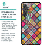 Multicolor Mandala Glass Case for Samsung Galaxy M55 5G