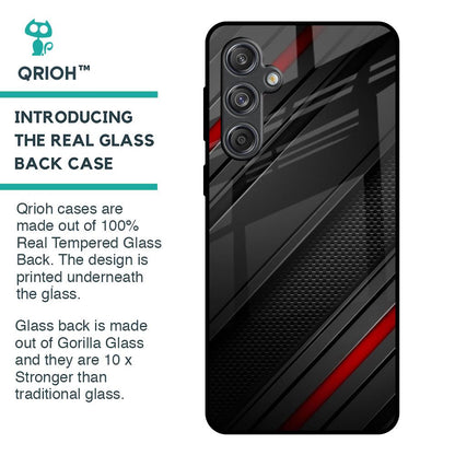 Modern Abstract Glass Case for Samsung Galaxy M55 5G