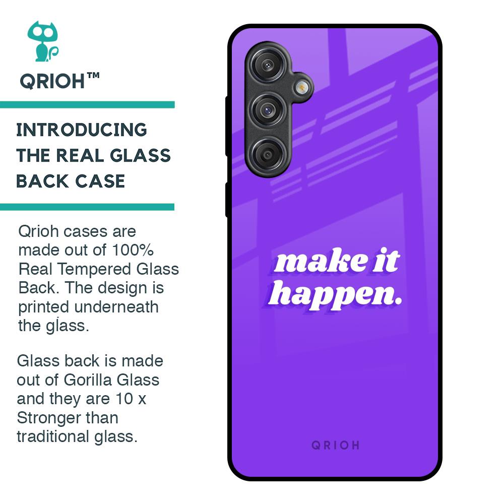 Make it Happen Glass Case for Samsung Galaxy M55 5G