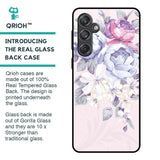 Elegant Floral Glass Case for Samsung Galaxy M55 5G