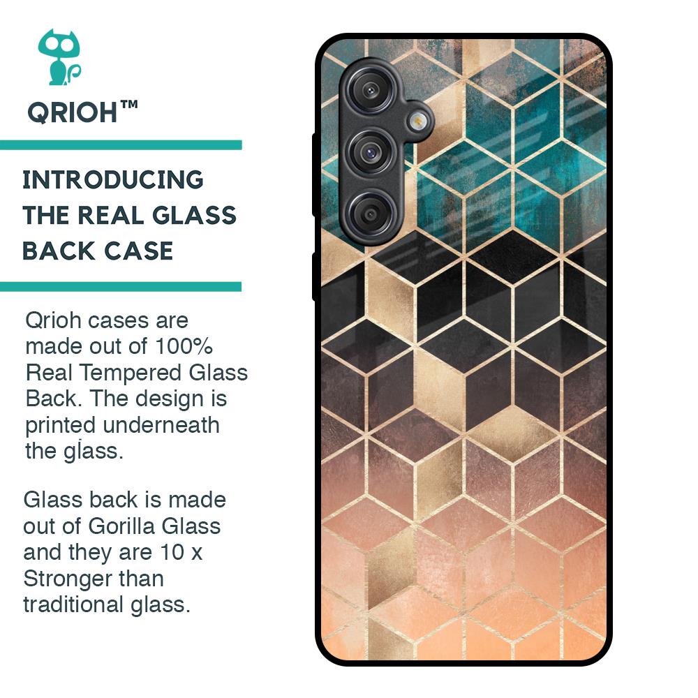 Bronze Texture Glass Case for Samsung Galaxy M55 5G
