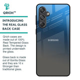 Blue Grey Ombre Glass Case for Samsung Galaxy M55 5G