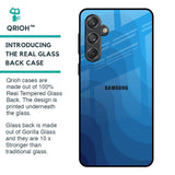 Blue Wave Abstract Glass Case for Samsung Galaxy M55 5G