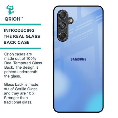 Vibrant Blue Texture Glass Case for Samsung Galaxy M55 5G