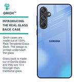 Vibrant Blue Texture Glass Case for Samsung Galaxy M55 5G