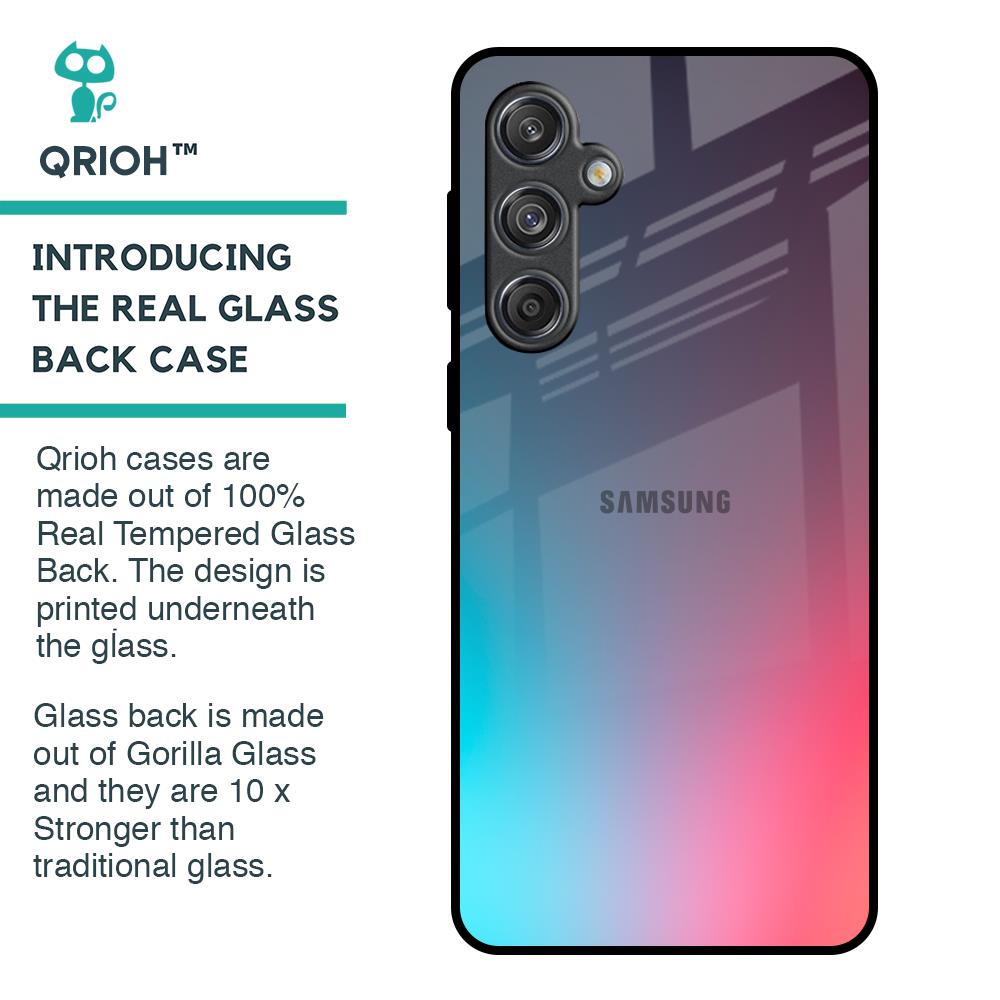 Rainbow Laser Glass Case for Samsung Galaxy M55 5G