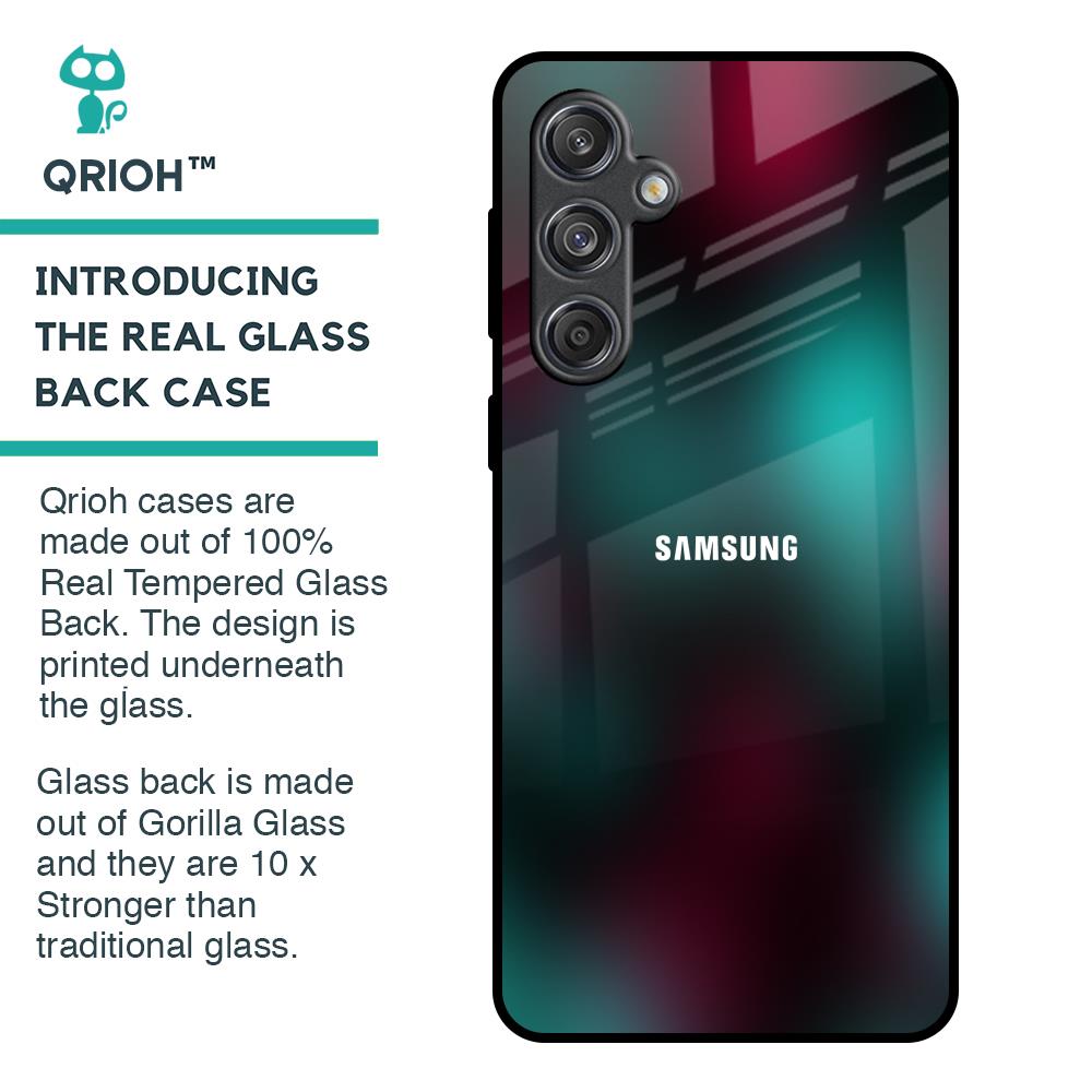 Dark Gradiant Glass Case for Samsung Galaxy M55 5G