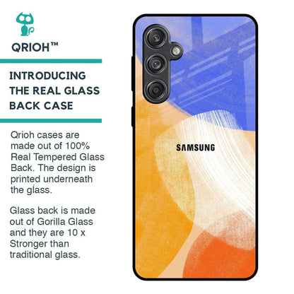 Creative Canvas Glass Case for Samsung Galaxy M55 5G