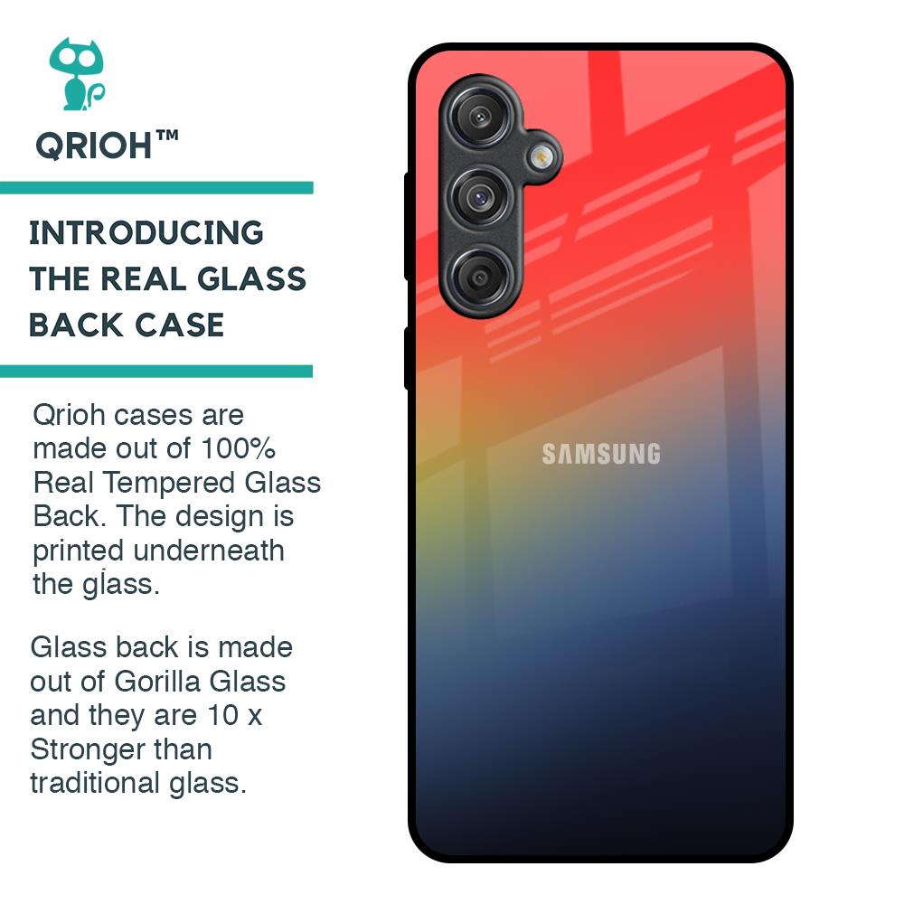 Rainbow Gradient Glass Case for Samsung Galaxy M55 5G
