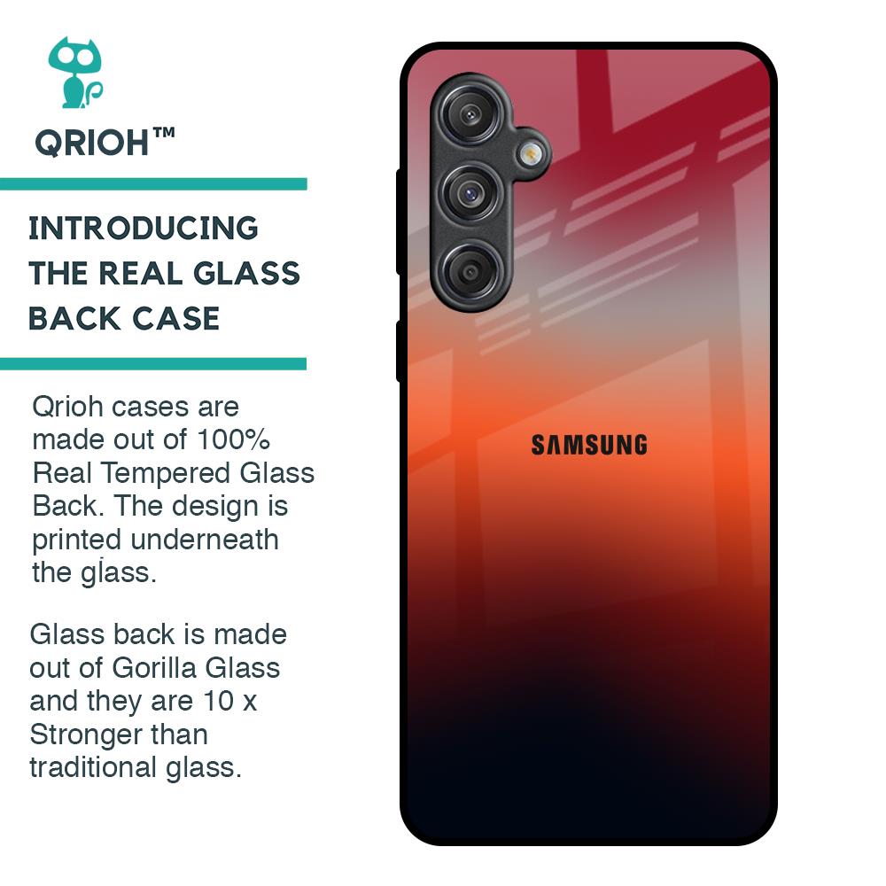 Red Coral Glass Case for Samsung Galaxy M55 5G