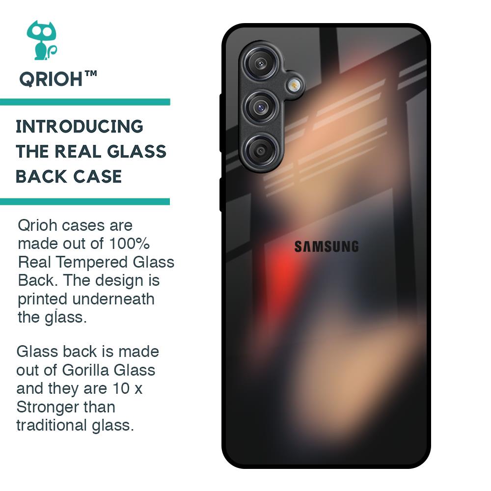 Dark Gradient Glass Case for Samsung Galaxy M55 5G