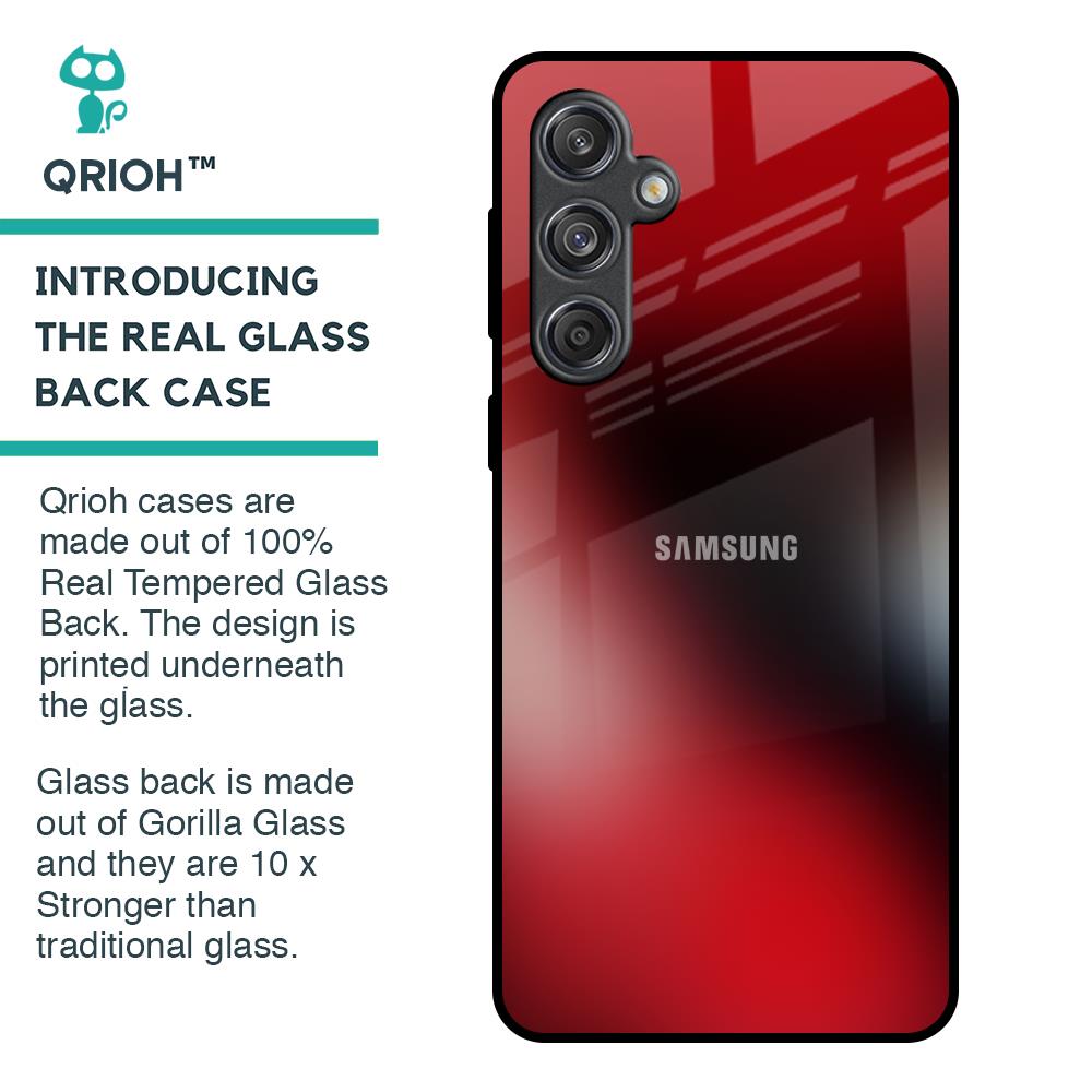 Red Garnet Glass Case for Samsung Galaxy M55 5G