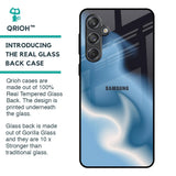 Blue Waves Glass Case for Samsung Galaxy M55 5G