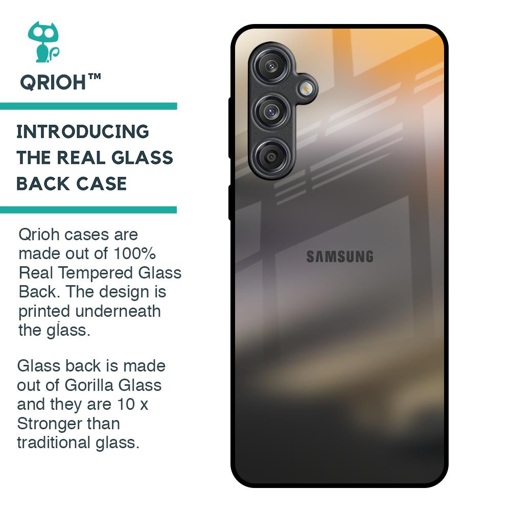 Minimalist Ombre Glass Case for Samsung Galaxy M55 5G