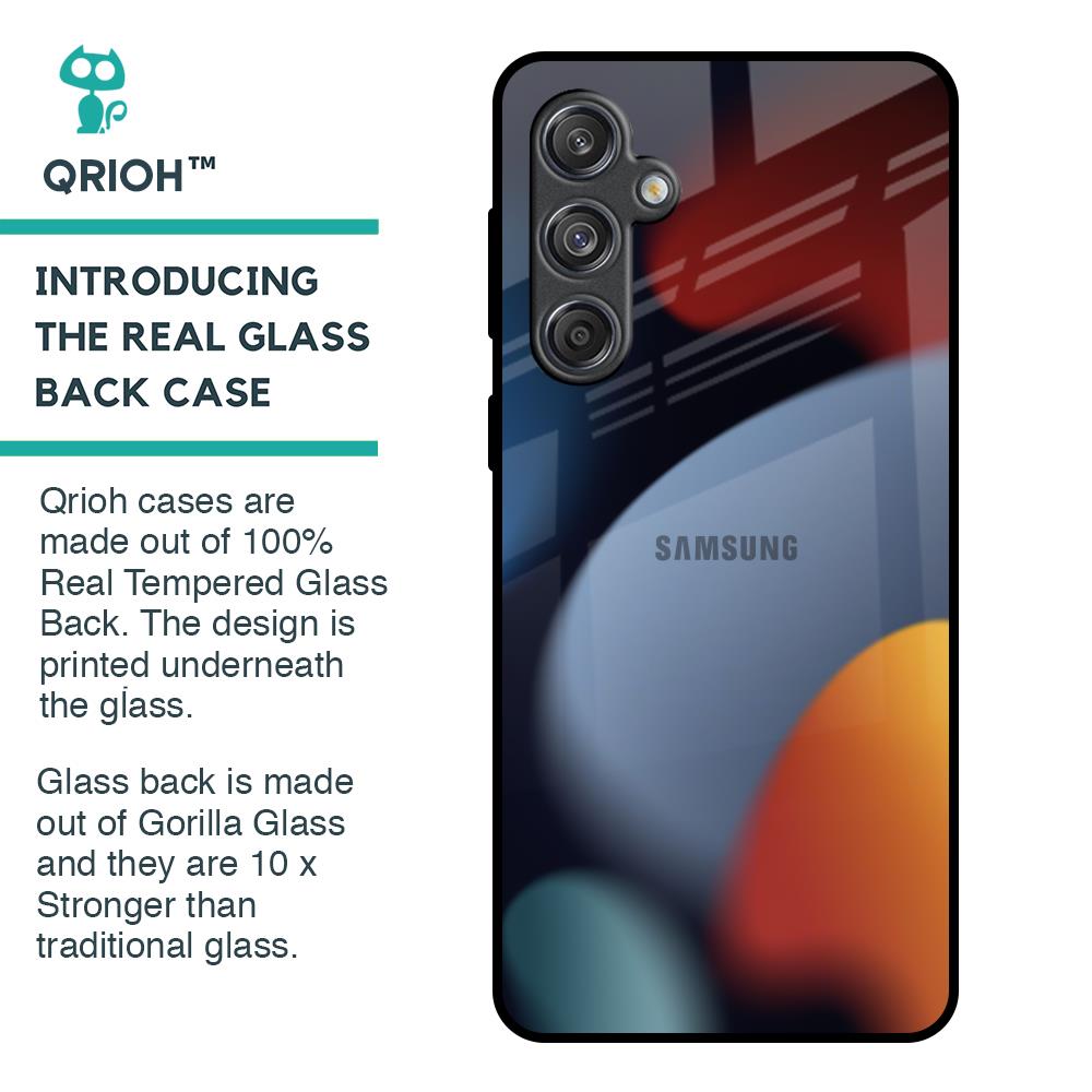 Acrylic Stones Glass Case for Samsung Galaxy M55 5G