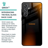 Orange Black Fusion Glass Case for Samsung Galaxy M55 5G