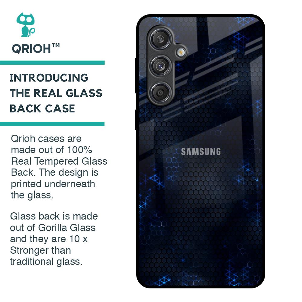 Blue Hues Glass Case for Samsung Galaxy M55 5G