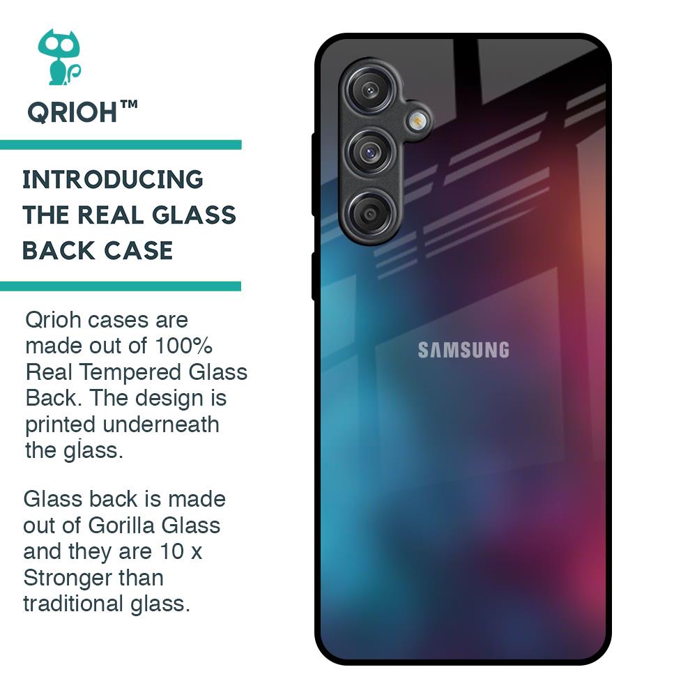 Color Explosion Glass Case for Samsung Galaxy M55 5G